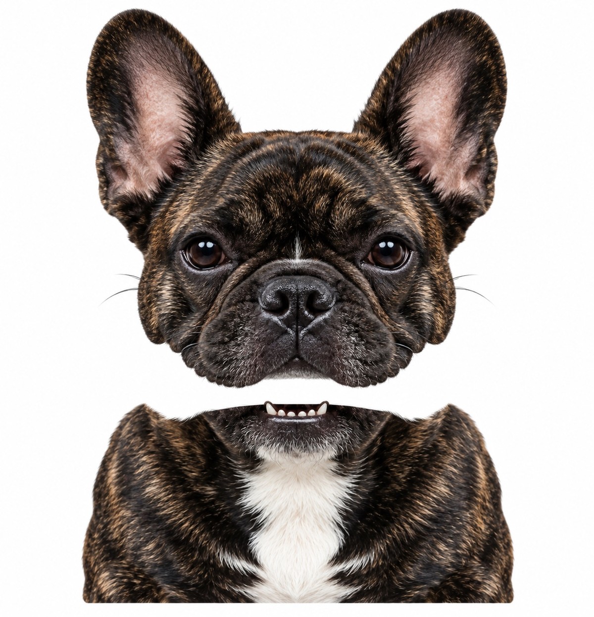 Brindle Frenchie two-piece dog decal design
